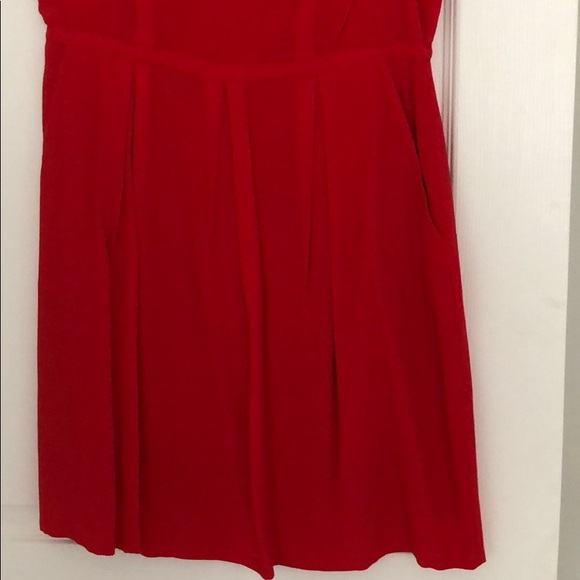 Madewell red dress with Peter Pan coller - Picture 4 of 5